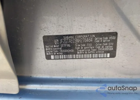 2022 Subaru Crosstrek Premium from USA, damaged, VIN JF2GTAEC9NH278484